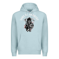 Blue Mist horror skull sons of anarchy Premium Hoodie - ArtChic