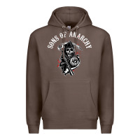 Coffee horror skull sons of anarchy Premium Hoodie - ArtChic