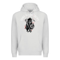 Dove Grey horror skull sons of anarchy Premium Hoodie - ArtChic