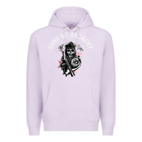Lilac horror skull sons of anarchy Premium Hoodie - ArtChic