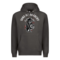 Smoke horror skull sons of anarchy Premium Hoodie - ArtChic