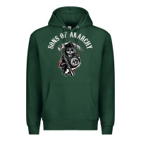 Sports Green horror skull sons of anarchy Premium Hoodie - ArtChic