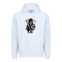 White horror skull sons of anarchy Premium Hoodie - ArtChic