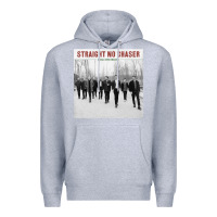 Heather Grey Straight No Chaser Social Christmasing Premium Hoodie - ArtChic