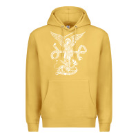 Antique Gold st michael archangel catholic angel defend us Premium Hoodie - ArtChic