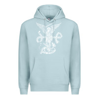 Blue Mist st michael archangel catholic angel defend us Premium Hoodie - ArtChic