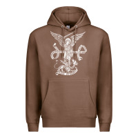 Chestnut st michael archangel catholic angel defend us Premium Hoodie - ArtChic