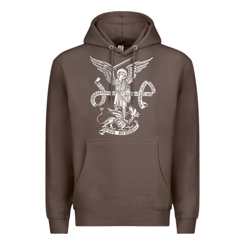 St Michael Archangel Catholic Angel Defend Us Premium Hoodie by ArtChic | Teevron