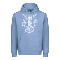 Colony Blue st michael archangel catholic angel defend us Premium Hoodie - ArtChic