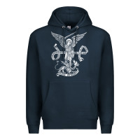 Navy st michael archangel catholic angel defend us Premium Hoodie - ArtChic