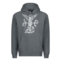 Rock st michael archangel catholic angel defend us Premium Hoodie - ArtChic