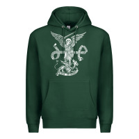 Sports Green st michael archangel catholic angel defend us Premium Hoodie - ArtChic