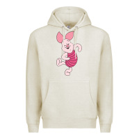Oatmeal Heather piglet Premium Hoodie - ArtChic