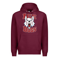 Burgundy Fairbanks Ice Dogs Premium Hoodie - ArtChic