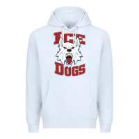 White Fairbanks Ice Dogs Premium Hoodie - ArtChic