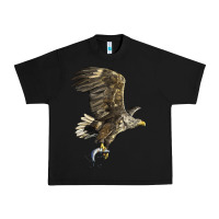 Black American White Sea Eagle Urban Heavy Tee - LillyAllenDesigns