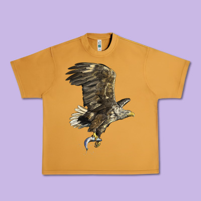 American White Sea Eagle Urban Heavy Tee Designed By Lillyallendesigns