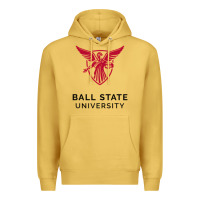 Antique Gold ball.state.university.merch Premium Hoodie - ArtChic