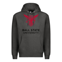 Charcoal Heather ball.state.university.merch Premium Hoodie - ArtChic