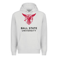 Dove Grey ball.state.university.merch Premium Hoodie - ArtChic