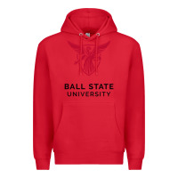 Red ball.state.university.merch Premium Hoodie - ArtChic