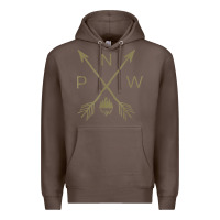 Coffee pacific northwest mountain  cool pnw pacific northwest t shirt Premium Hoodie - ArtChic