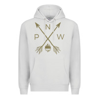 Dove Grey pacific northwest mountain  cool pnw pacific northwest t shirt Premium Hoodie - ArtChic