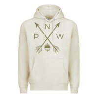 Oatmeal Heather pacific northwest mountain  cool pnw pacific northwest t shirt Premium Hoodie - ArtChic