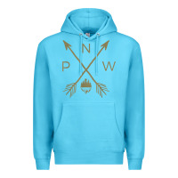 Ocean Blue pacific northwest mountain  cool pnw pacific northwest t shirt Premium Hoodie - ArtChic