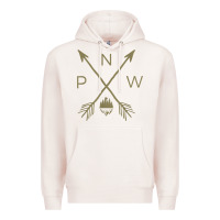 Pale Pink pacific northwest mountain  cool pnw pacific northwest t shirt Premium Hoodie - ArtChic