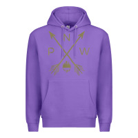 Purple pacific northwest mountain  cool pnw pacific northwest t shirt Premium Hoodie - ArtChic