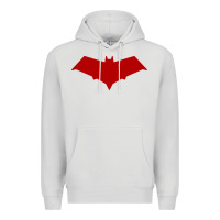 Dove Grey red hood Premium Hoodie - ArtChic