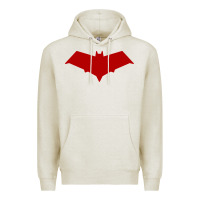 Oatmeal Heather red hood Premium Hoodie - ArtChic