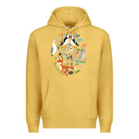 Antique Gold Puffin Rock gift for fans puffin rock characters Premium Hoodie - ArtChic