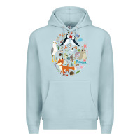 Blue Mist Puffin Rock gift for fans puffin rock characters Premium Hoodie - ArtChic