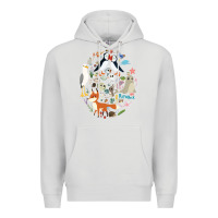 Dove Grey Puffin Rock gift for fans puffin rock characters Premium Hoodie - ArtChic