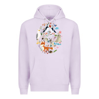 Lilac Puffin Rock gift for fans puffin rock characters Premium Hoodie - ArtChic