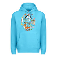 Ocean Blue Puffin Rock gift for fans puffin rock characters Premium Hoodie - ArtChic