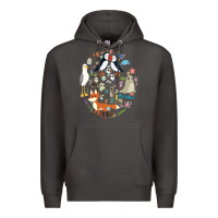 Smoke Puffin Rock gift for fans puffin rock characters Premium Hoodie - ArtChic