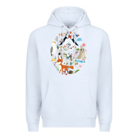 White Puffin Rock gift for fans puffin rock characters Premium Hoodie - ArtChic