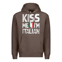 Coffee Kiss Me I'm Italian Premium Hoodie - ArtChic