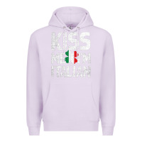 Lilac Kiss Me I'm Italian Premium Hoodie - ArtChic