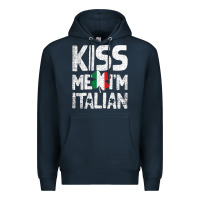 Kiss Me I'm Italian Premium Hoodie | Teevron