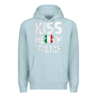 Blue Mist Kiss Me I'm Italian Premium Hoodie - ArtChic