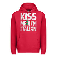 Cardinal Kiss Me I'm Italian Premium Hoodie - ArtChic