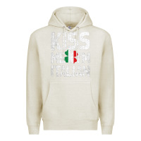 Oatmeal Heather Kiss Me I'm Italian Premium Hoodie - ArtChic