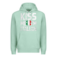 Seafoam Kiss Me I'm Italian Premium Hoodie - ArtChic