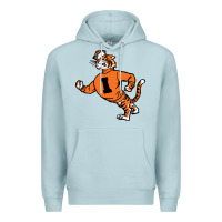 Blue Mist Vintage Walking Angry Tiger Idaho State Premium Hoodie - ArtChic