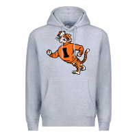 Heather Grey Vintage Walking Angry Tiger Idaho State Premium Hoodie - ArtChic