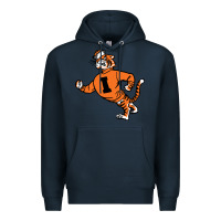 Navy Vintage Walking Angry Tiger Idaho State Premium Hoodie - ArtChic
